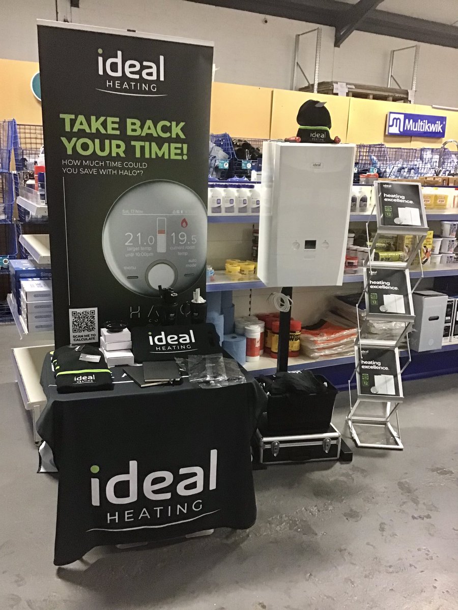 ideal_steveh's tweet photo. This morning you’ll find me @MPHmerchant Swansea Sa5. Here until 12pm on the 3rd @IdealHeating Installer Roadshow event this week. Come and see the new Logic Max Combi2 on display, try your luck at cracking the safe code and grab yourself some #IdealMerch https://t.co/IUSus5iR9p