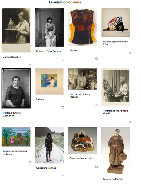 museedebretagne's tweet photo. Les femmes vues par les femmes, : c'est le thème de la une du mois des #collectionsenpartage avec la sélection de @FabMartinAdam 

On y retrouve entre autre Yvonne Jean-Haffen, Anne Catherine, Jeanne Malivel ou encore Aglaé Bory. 
A découvrir ici ➡https://t.co/j5czPslc7e https://t.co/OVNHrzEkCh