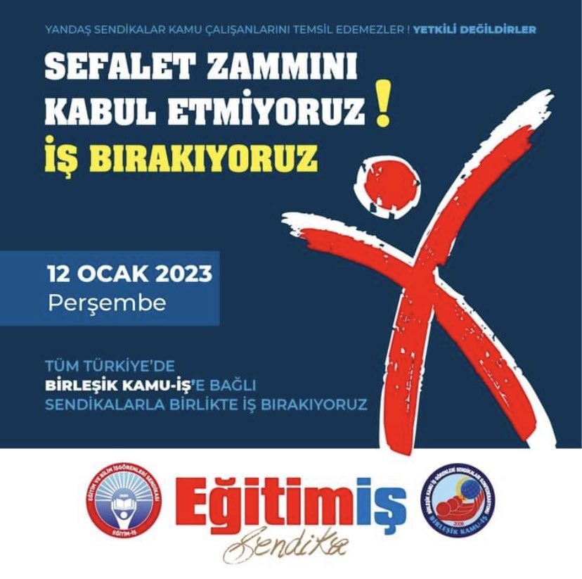 egitimis's tweet photo. Emeğin onuru için mücadele eden Eğitim-İş olarak altını çiziyoruz ki kamu emekçileri %30'luk sefalet zammını kabul etmeyecek! Bugün üretimden gelen gücümüzü kullanarak iş bırakıyoruz. #MemurlarAlanda https://t.co/8AiI3n9ii9