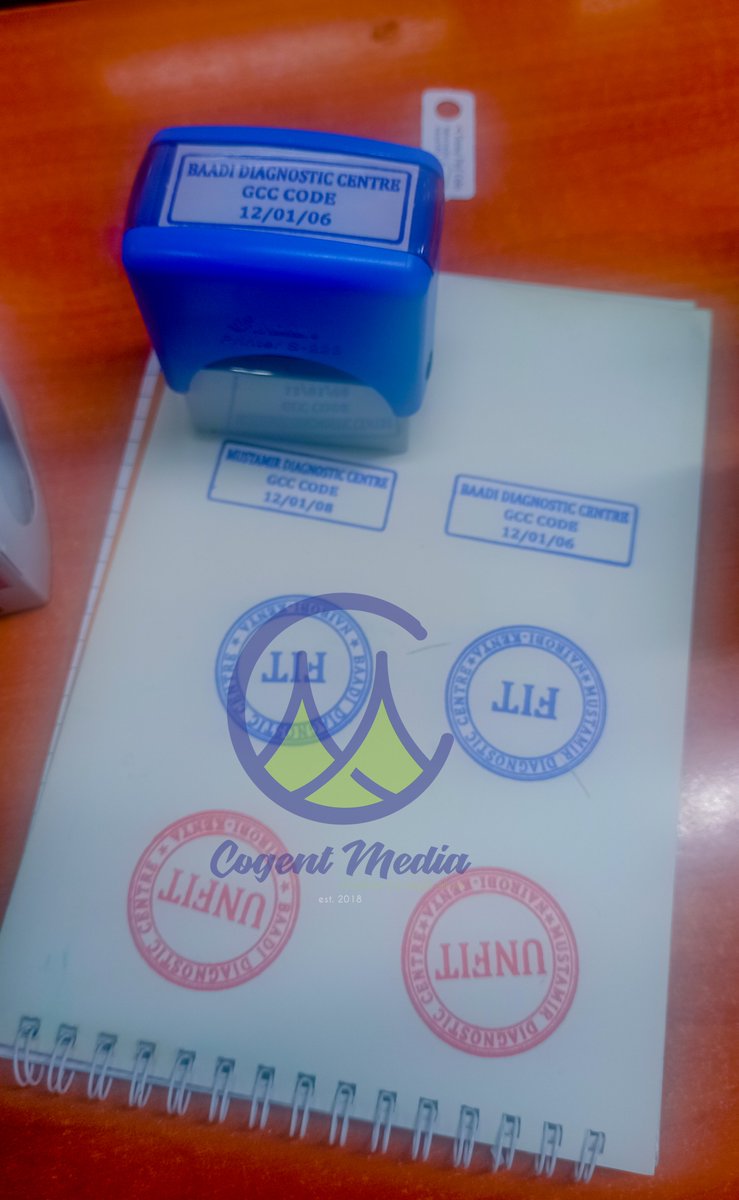 MediaCogent's tweet photo. DESIGNING AND MAKING OF:

✅ BUSINESS STAMPS 

COST IS 
1,850 KSH PER STAMP. (NOT DATED)
2,000 KSH FOR THE DATED STAMPS (PER STAMP)

CALL OR WHATSAPP US ON 
+254716135065

#stamp #stamps #stampcollection #businessstamp #businessowner #stampdesign #stampdesigner  #stampmaking https://t.co/jEocpKXL0s