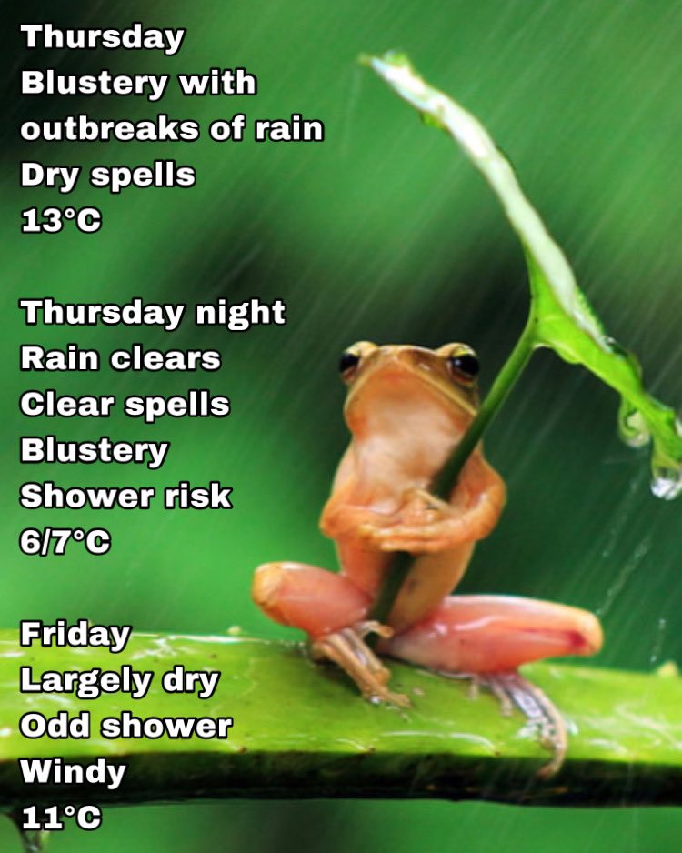 Your Thursday London Weather Summary brought to you by #NevGsLondonWeatherSummary 🌞☔ 

Thank you for all your support, retweets and likes!

#CapricornSeason ♑️
#HappyThursday 🐸☂️

<a href="/Navi4Real/">NAVIGATOR</a>