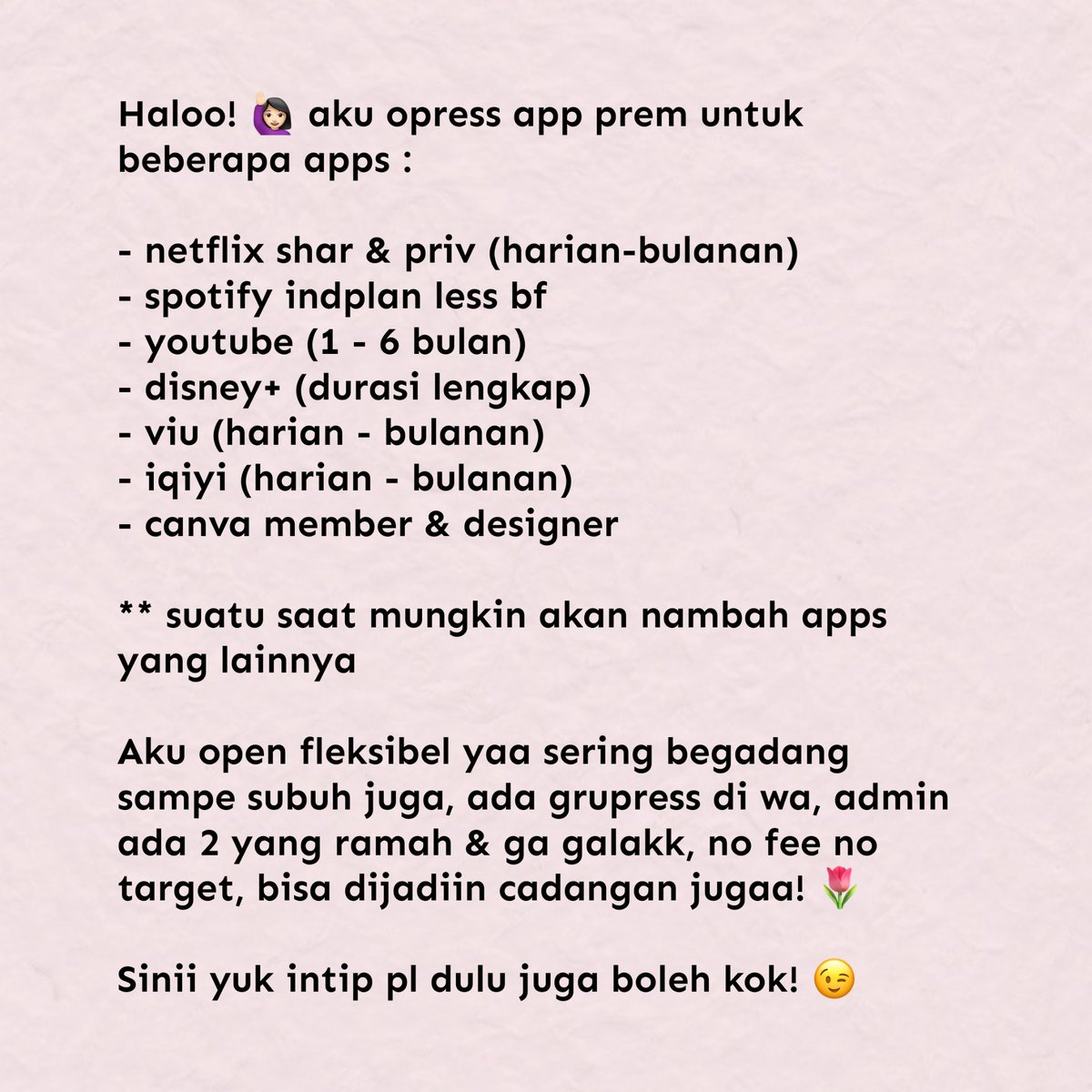 akun promosinya @crocns 🌷 tweet media