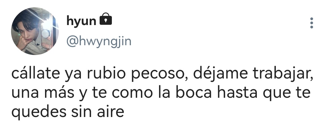 minsungsoup's tweet photo. — MINI au hyunlix

donde felix está en un escape room como castigo por perder una apuesta con sus amigos y para quitarse el miedo le coquetea a un payaso sin imaginar que le seguiría el juego

o donde hyunjin termina besando al miedoso de pecas porque no paraba de coquetearle https://t.co/tCUEIzF1nx