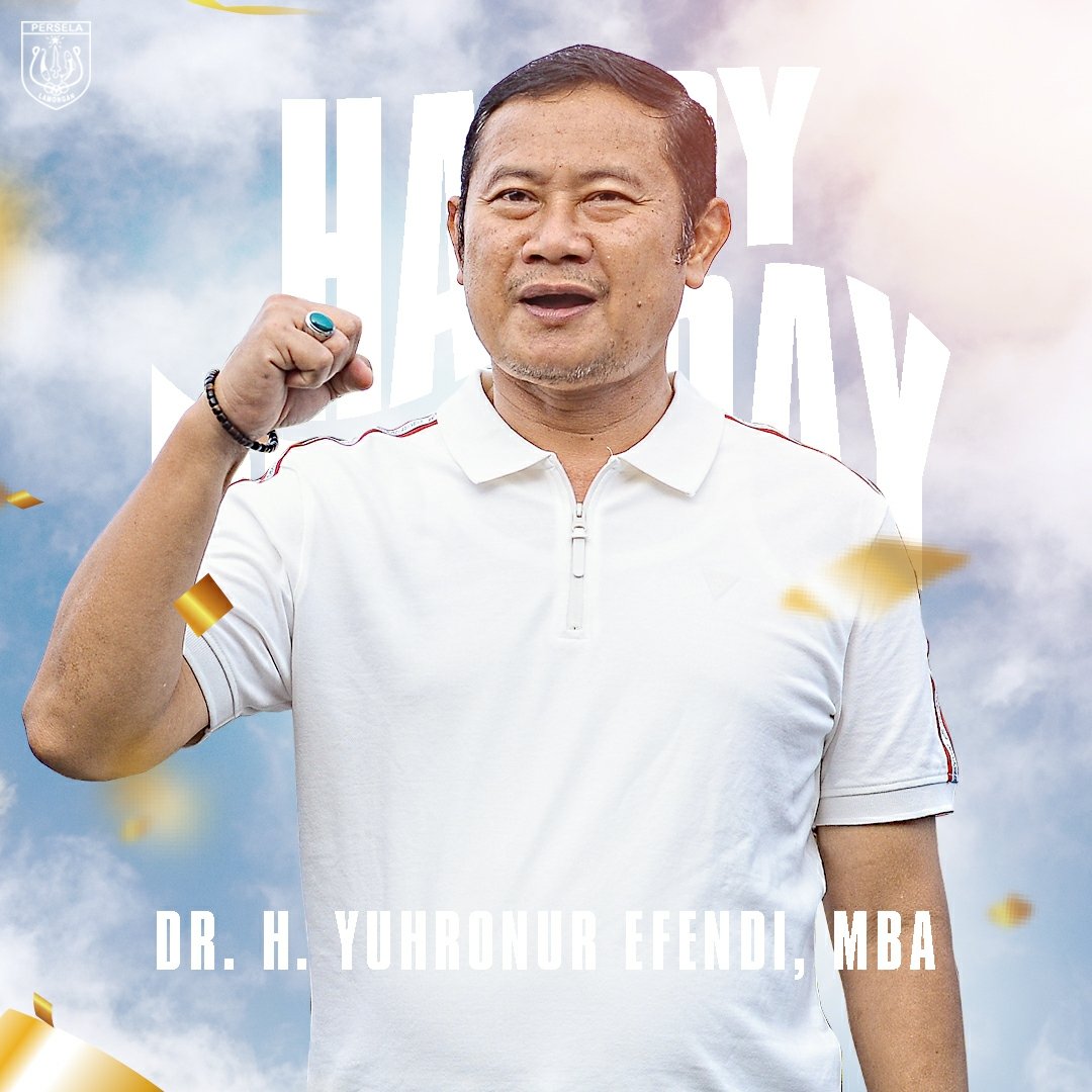 PerselaFC (@perselafc) on Twitter photo Selamat ulang tahun Bapak Bupati <a href="/yuhronur_yes/">Yuhronur Efendi</a> dr semua orang yang ada di Persela.
Semoga bapak sehat selalu dan senantiasa diberikan keberkahan dlm memimpin Lamongan.
Kami jg mengucapkan banyak terima kasih ats sarana dan prasarana yg kami gunakan selama ini.
#perselaLamongan Selamat ulang tahun Bapak Bupati <a href="/yuhronur_yes/">Yuhronur Efendi</a> dr semua orang yang ada di Persela.
Semoga bapak sehat selalu dan senantiasa diberikan keberkahan dlm memimpin Lamongan.
Kami jg mengucapkan banyak terima kasih ats sarana dan prasarana yg kami gunakan selama ini.
#perselaLamongan