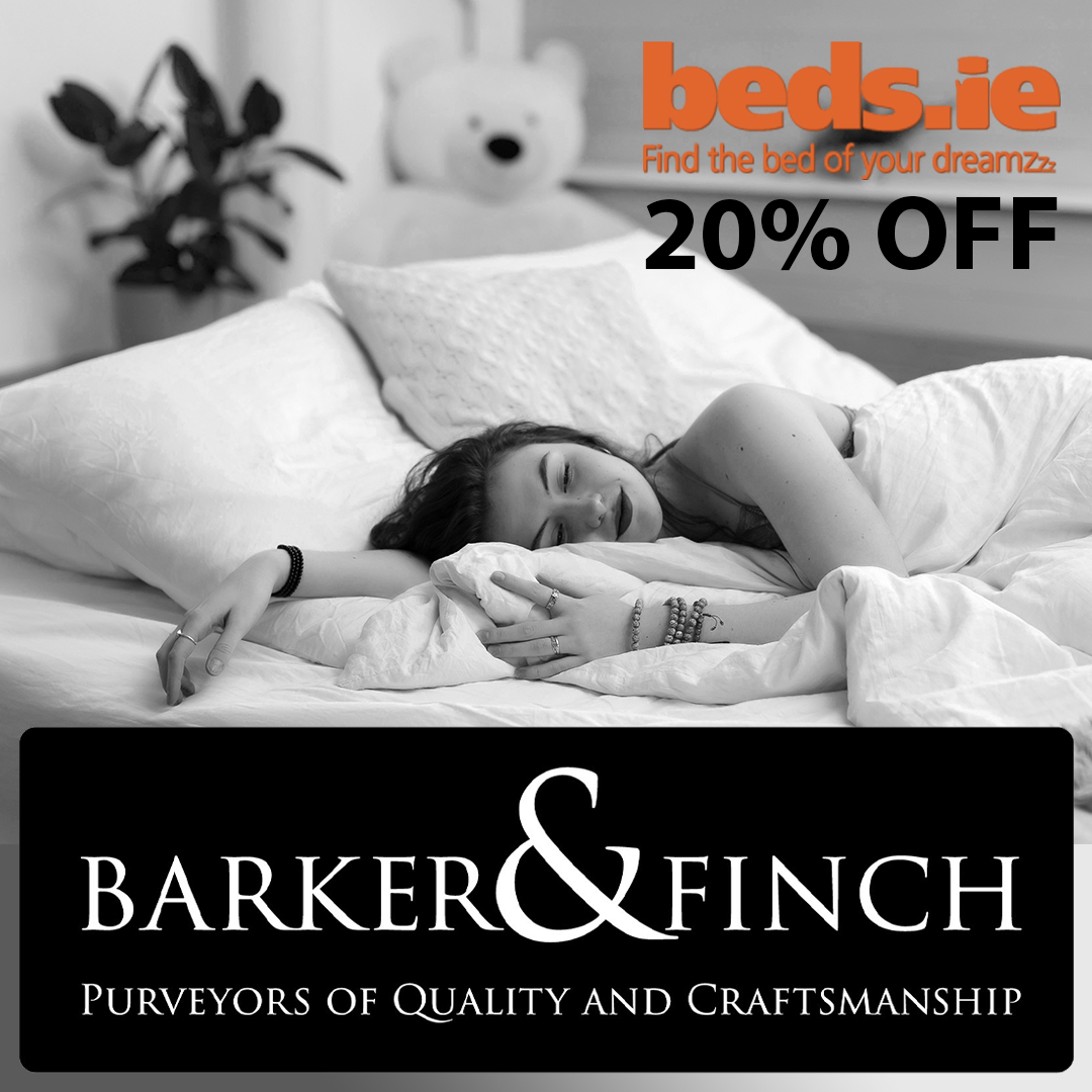 bedsie's tweet photo. Get 20% OFF all Barker &amp; Finch Mattresses TODAY, and get a Free Pillow worth up to €60! 
Treat yourself to a new indulgent, comfortable feeling mattress.
Only on https://t.co/1aAFFRpCmk
Go to https://t.co/1VHvdtVrKF https://t.co/1N7edOchZt