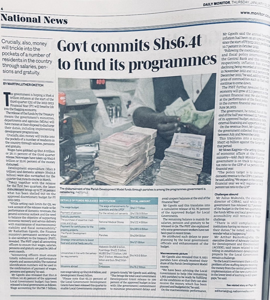CSBAGUGANDA's tweet photo. ⁦@JuliusMukunda⁩ : While 52.7% has been released, access to these funds by MDAs and Local Governments still remains a challenge affecting service delivery. 

#BudgetTransparencyUg 
⁦@ACODE_Uganda⁩ @ https://t.co/GQ9ZyrXA7J