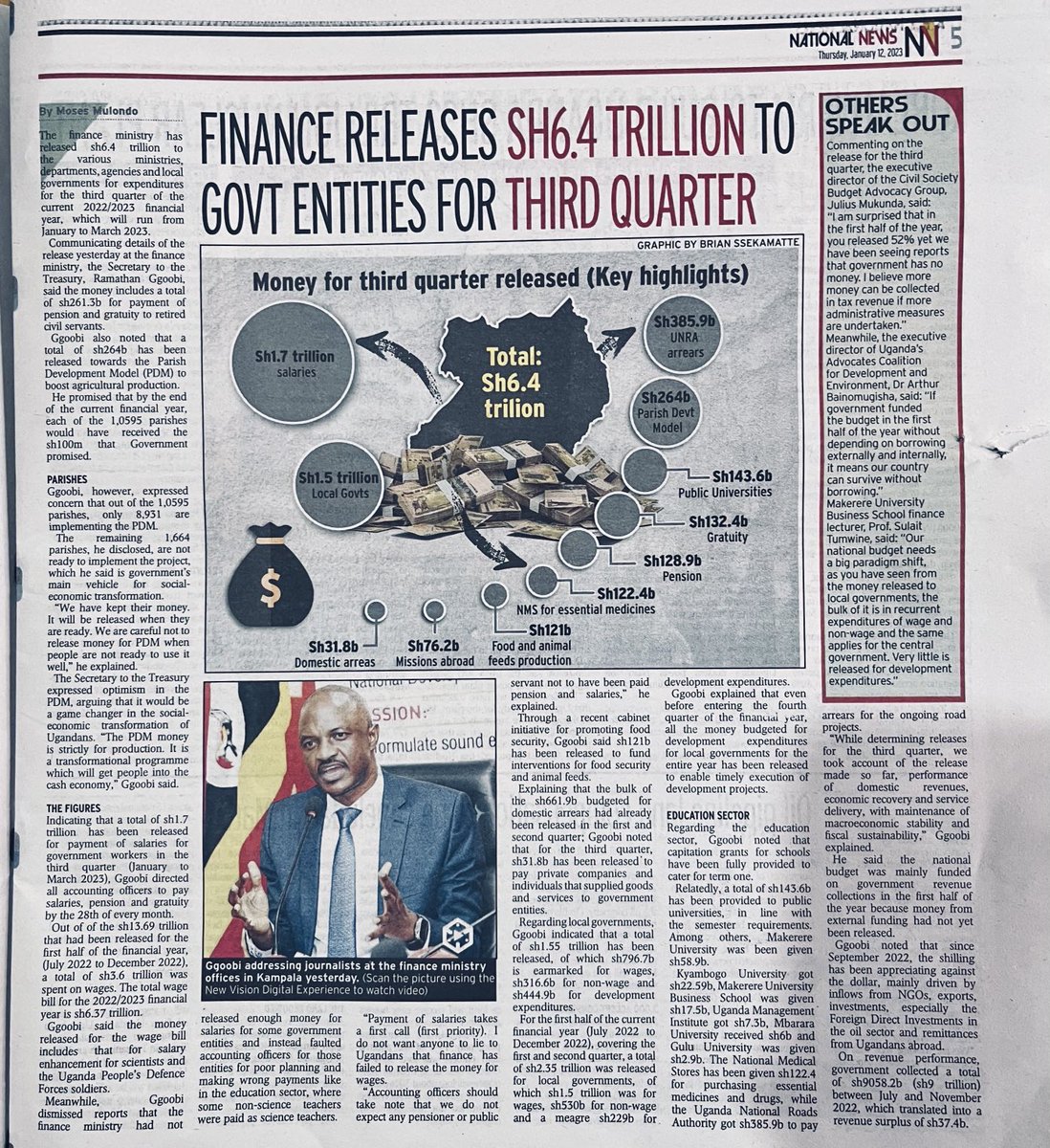 CSBAGUGANDA's tweet photo. ⁦@JuliusMukunda⁩ : While 52.7% has been released, access to these funds by MDAs and Local Governments still remains a challenge affecting service delivery. 

#BudgetTransparencyUg 
⁦@ACODE_Uganda⁩ @ https://t.co/GQ9ZyrXA7J
