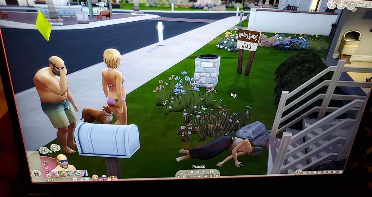 ltldollclaudia's tweet image. OMG. So Floyd's girlfriend moved in and her grandma just showed up at the house and died on their lawn. She doesn't live there and wasn't invited over. I couldn't make this up if I tried. @TheSims #thesims4 #whateven #umokay