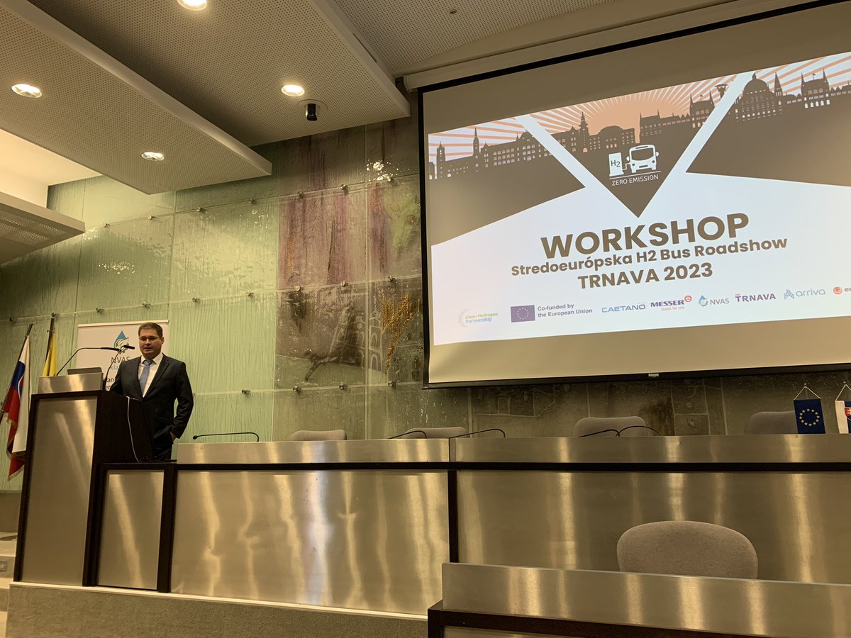 Bart Biebuyck 🇪🇺 (@bartbiebuyck) on Twitter photo The hydrogen bus workshop started in Trnava, will be a full day of sharing experiences and business cases for hydrogen buses. Thanks to #jive a <a href="/CleanHydrogenEU/">Clean Hydrogen Partnership</a> project to make it happen. <a href="/EUH2valleys/">European Hydrogen Valleys Partnership</a> <a href="/H2Europe/">Hydrogen Europe</a> The hydrogen bus workshop started in Trnava, will be a full day of sharing experiences and business cases for hydrogen buses. Thanks to #jive a <a href="/CleanHydrogenEU/">Clean Hydrogen Partnership</a> project to make it happen. <a href="/EUH2valleys/">European Hydrogen Valleys Partnership</a> <a href="/H2Europe/">Hydrogen Europe</a>