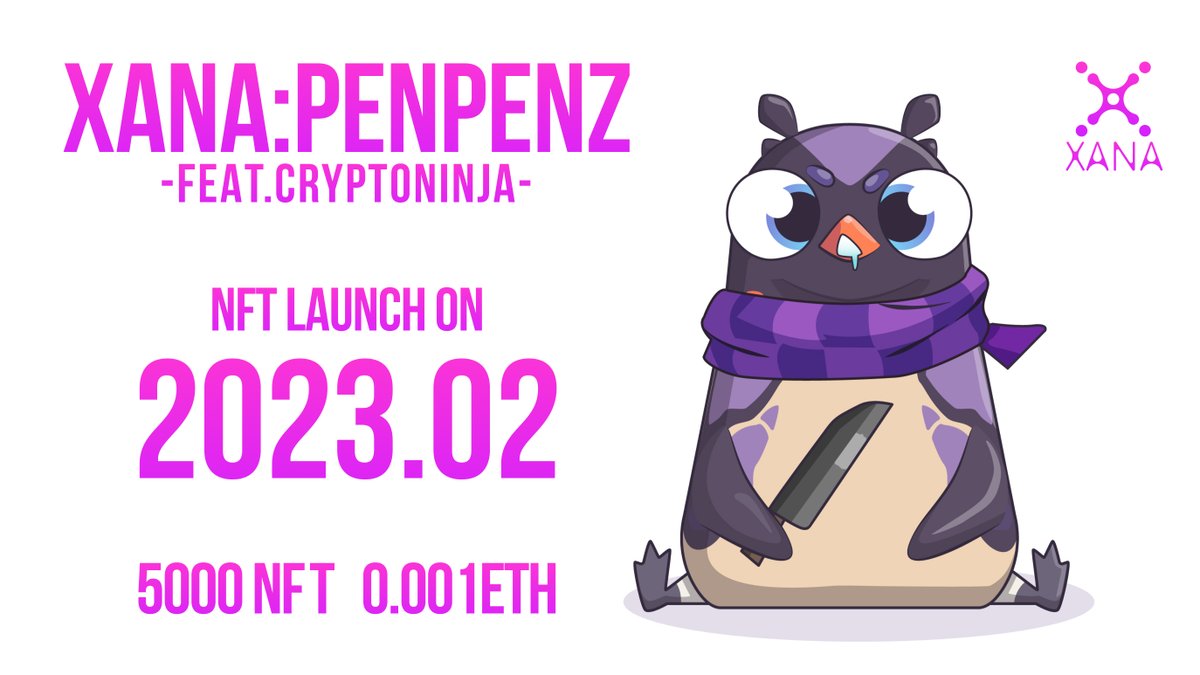Don’t let the thought that this #PENPENZ is cute🥰 or clueless cross your mind🧠 

Oh, No❌. 
The drool🤤is a strategic diversion.

👉See what it can do with a sharp #CryptoNinja knife🗡️ in February 2023.

#CNP #NinjaDAO #Metaverse #NFTs