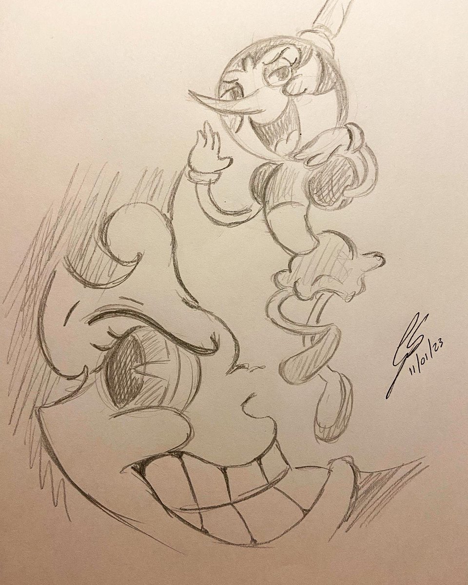 Hilda 🌙
✍🏻
11/01/2023

#onesketchaday 
#draw #drawing #sketchaday 
#hildaberg #hildabergcuphead #cupheadboss #thecupheadshow #cupheadgame #cuphead #RENEWTHECUPHEADSHOW