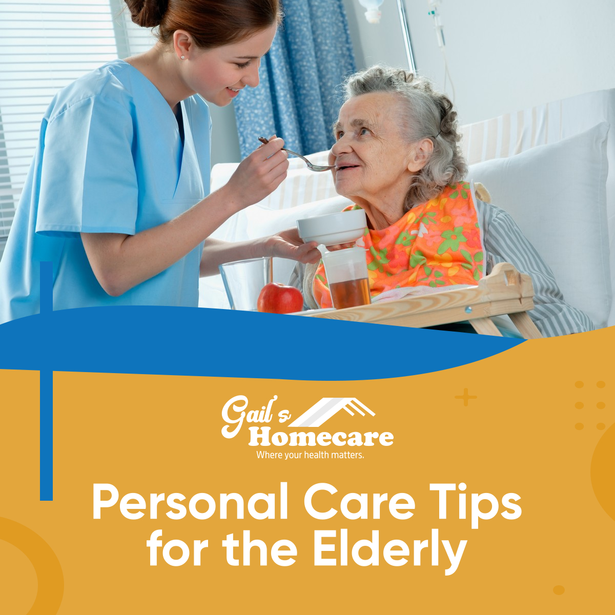 GailsHomecare's tweet photo. Maintaining personal care as you get older can be hard, so here are tips to make it easier:

- Keep your hygiene in check.

- Eat healthily.

- Exercise.

- Find ways to relax.

- Socialize.

For reliable personal care, contact us today!

#PersonalCareTips #Elderly #HomeCare https://t.co/kWGLtjpSvS
