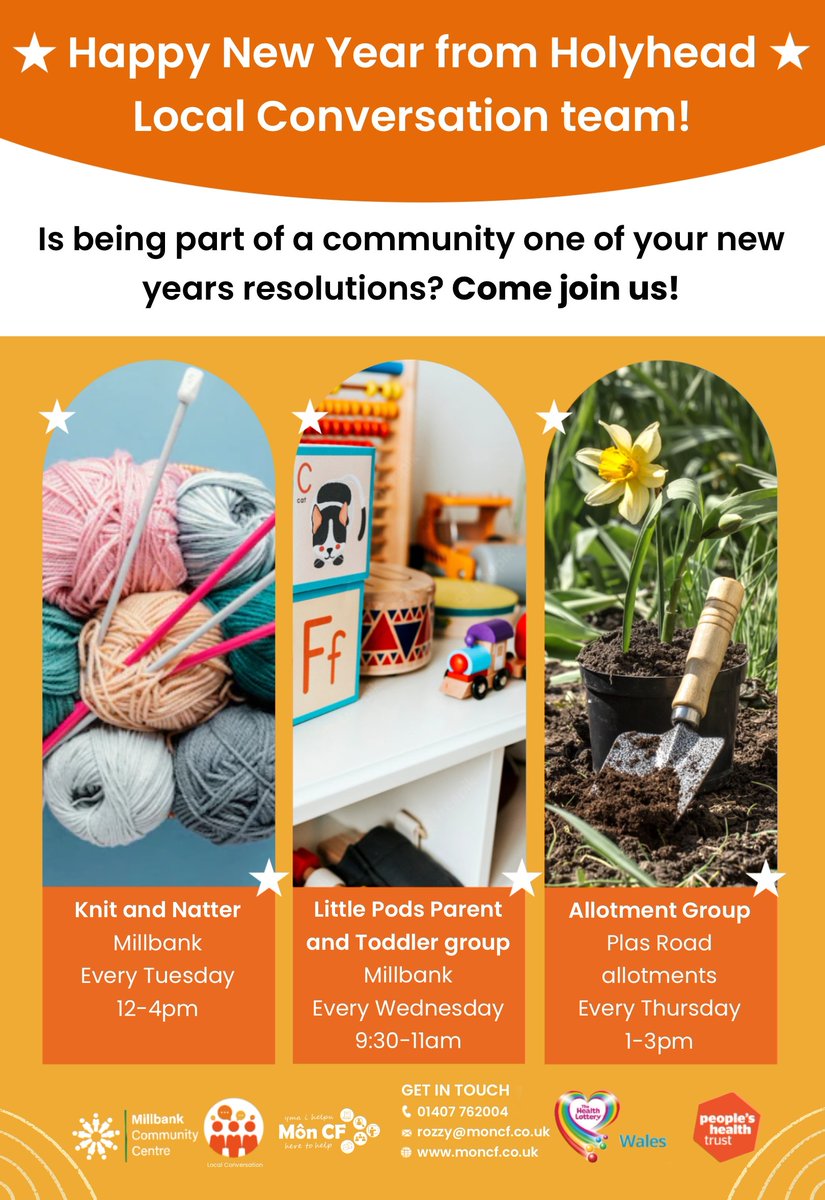 New year new you?? Come and join us, Weekly sessions, all local, and best of all, all free. For more info get in touch! Help us spread the word and RT. 

<a href="/MonCFAnglesey/">Môn CF Anglesey</a> <a href="/AngleseyScMedia/">Anglesey socialmedia</a> <a href="/TownHolyhead/">Holyhead Town Council</a> <a href="/RhunapIorwerth/">Rhun ap Iorwerth</a> @hawfc