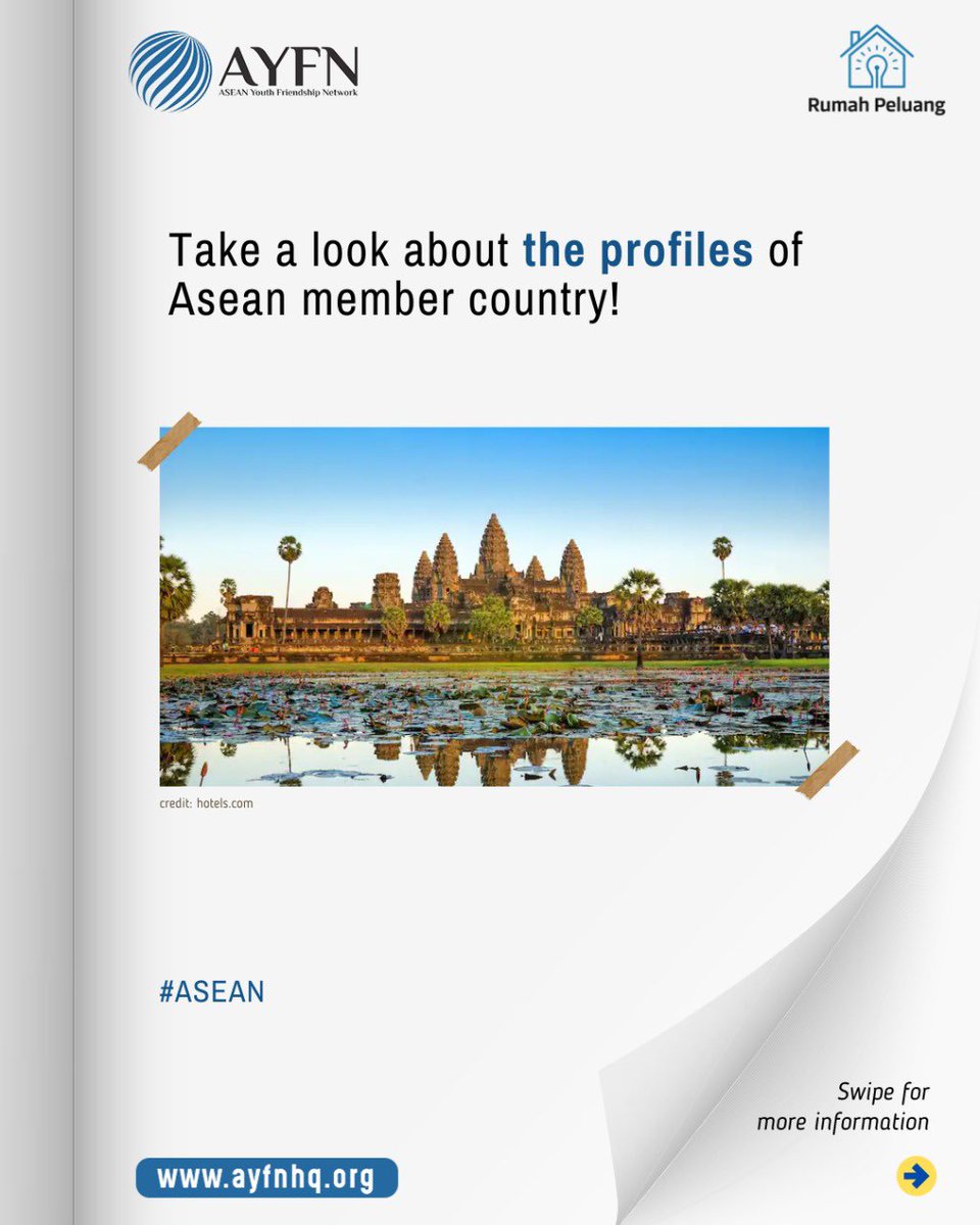 ayfnacademy's tweet photo. The profiles of ASEAN member countries. The first country is Cambodia.
#ayfn #rumahpeluang #mentorship #studentxchange #event #pertukaranpelajar #internship #youthexchange #camboja #persiapankuliah #scholarshipinfo #scholarships #toefl #ielts #asean #cambodia https://t.co/VpvBvGkyHS