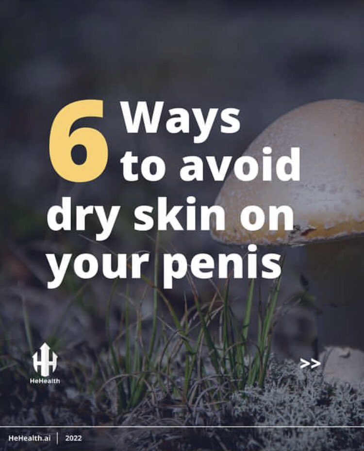 HeHealthai's tweet photo. Dry skin on the penis can be painful or uncomfortable for some, but it can be avoided by numerous ways!
#penishealth #HeHealth #healthy #healthyliving #penishealth #healthandwellness https://t.co/DIhVIuSLle