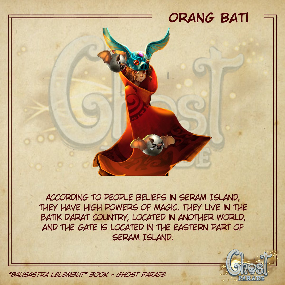 GhostParadeGame's tweet photo. Orang Bati
#ghostparade #ghostparadegame #bausastralelembut #OrangBati https://t.co/BMwylYf4Dr