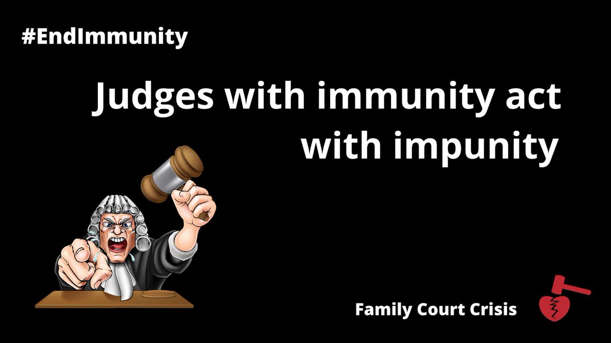 Judges with immunity act with impunity. #EndImmunity