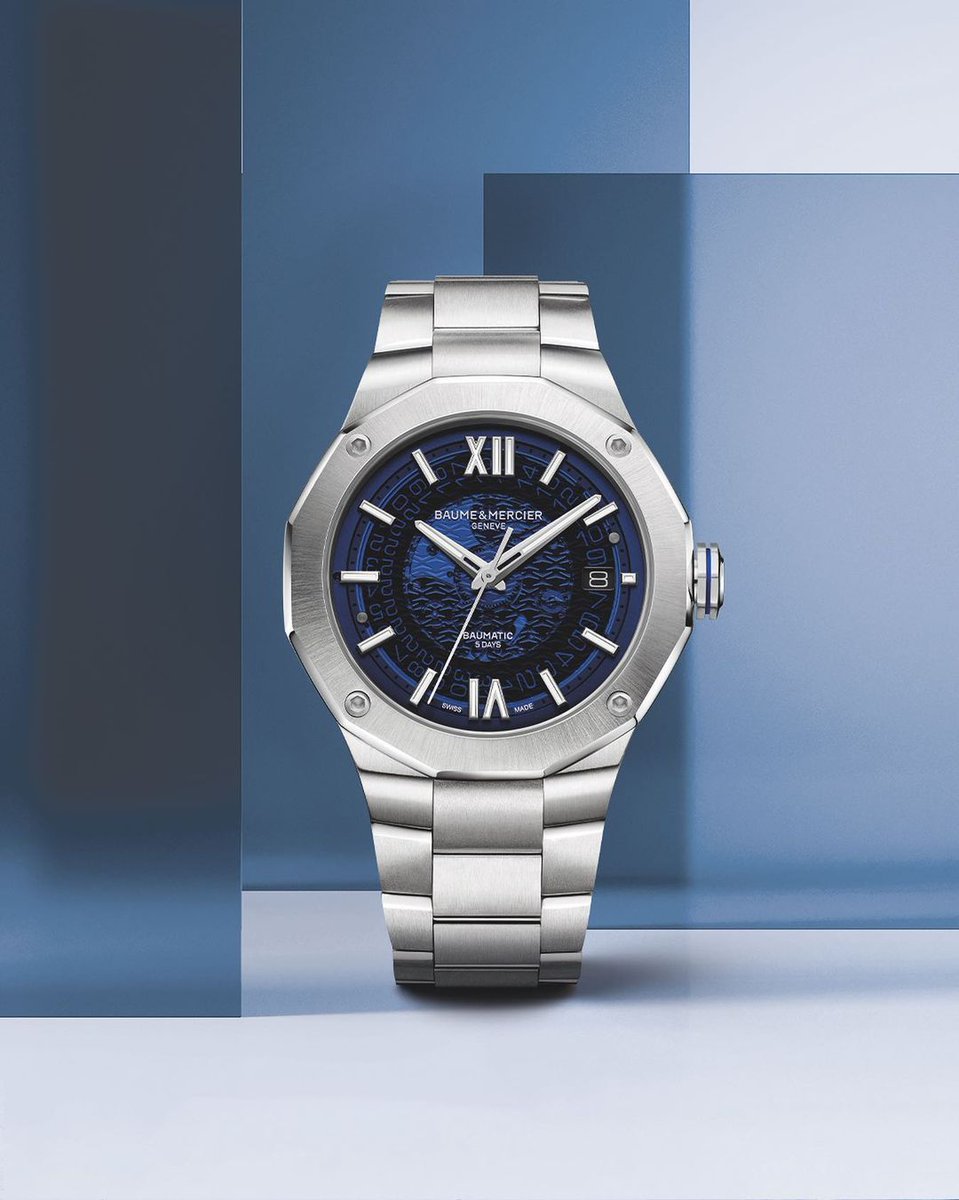JuraWatches's tweet photo. Discover the Baume et Mercier Riviera 10616, a stunning interpretation of the collection with a 42mm case and sleek blue sapphire crystal dial showcasing the Baumatic manufacture movement at work.
https://t.co/LvCTYRlW4k
#JuraWatches #BaumeetMercier #Riviera #Baumatic https://t.co/Y3s47OTzDb