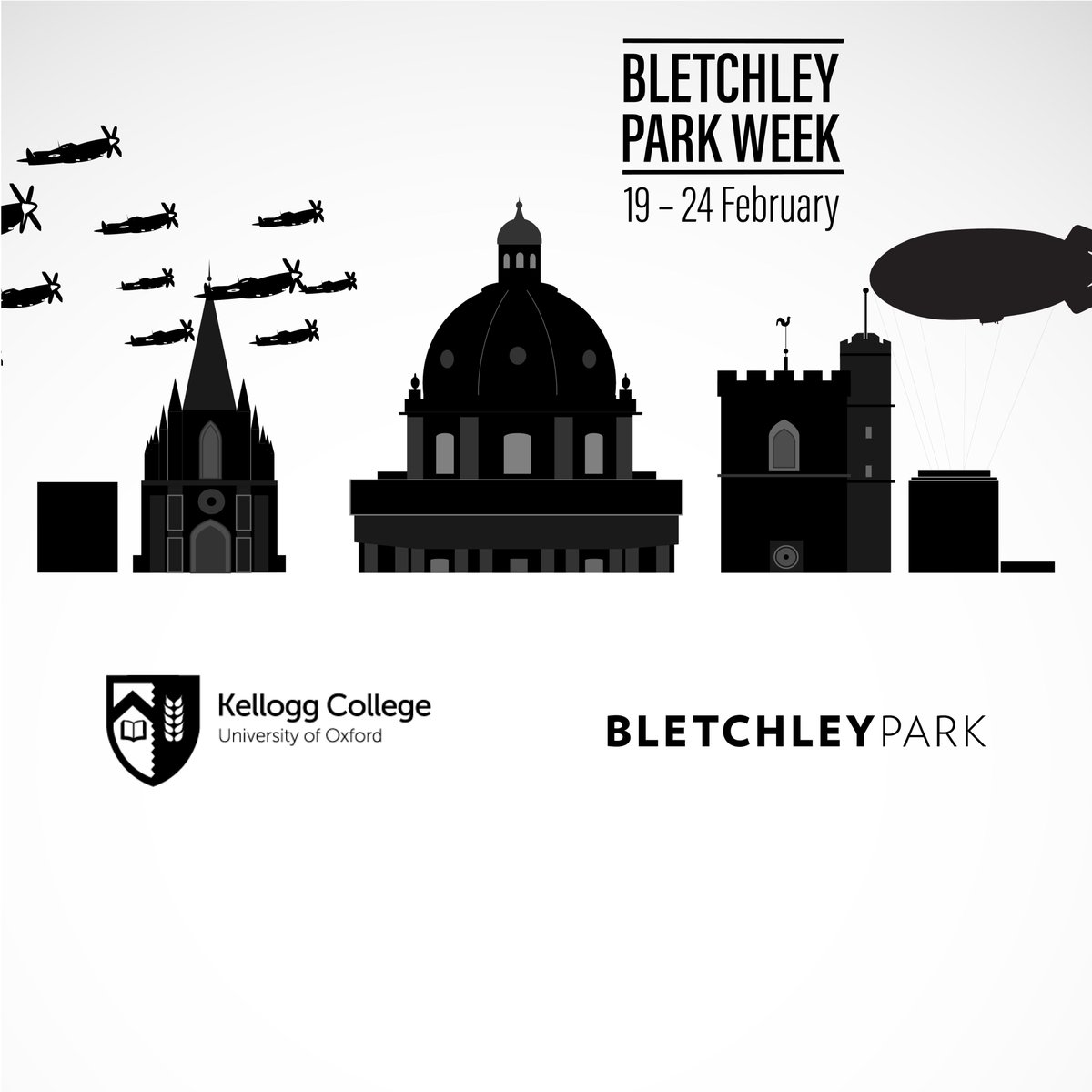 KelloggOx's tweet photo. We're celebrating our unique partnership with @bletchleypark through a programme of events from 19-24th Feb. FREE &amp; open to ALL.

https://t.co/hz5RdWPQkd

This year we're exploring how Oxford’s colleges and other British universities contributed to WW2. Join us! #codekellogg https://t.co/ojdUkdvfGZ