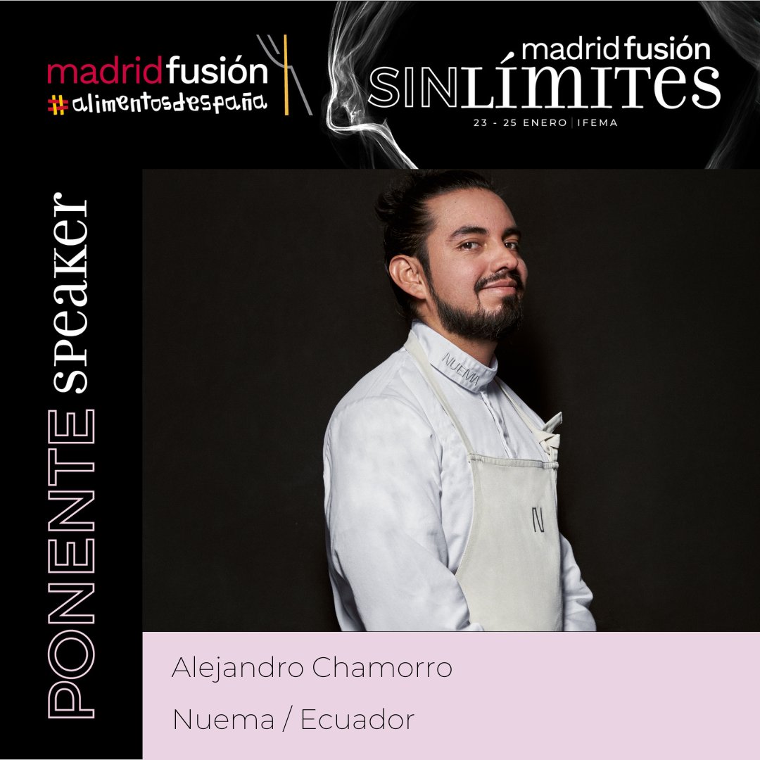 madrid fusion (@madridfusion) on Twitter photo #Madridfusion2023
La pureza de Ecuador.
Alejandro Chamorro <a href="/alejochamorro/">Alejandro Chamorro</a> ha creado una propuesta culinaria basada en la transformación constante sobre el producto local y la vasta cultura gastronómica ecuatoriana.
Inscríbete madridfusion.net @Alimentacion_es #Madridfusion2023
La pureza de Ecuador.
Alejandro Chamorro <a href="/alejochamorro/">Alejandro Chamorro</a> ha creado una propuesta culinaria basada en la transformación constante sobre el producto local y la vasta cultura gastronómica ecuatoriana.
Inscríbete madridfusion.net @Alimentacion_es