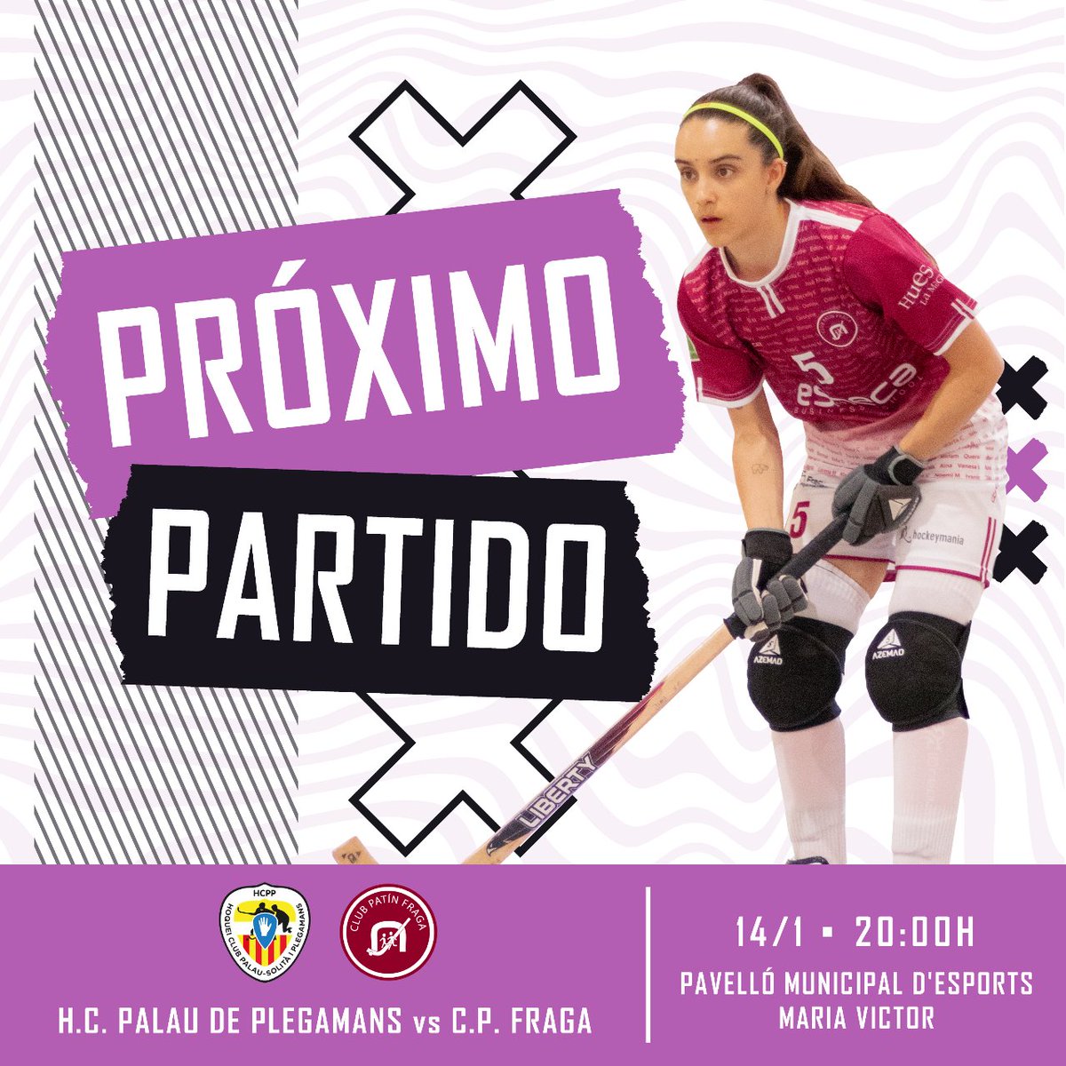 clubpatinfraga's tweet photo. 🔥 PRÓXIMO PARTIDO 🔥 

🏒 @hcpalau 🆚 CP Esneca Fraga 🏒

📆 DÍA: Sábado 14 de enero.
🕗 HORA: 20:00h. 
📍 LUGAR: Pavelló Municipal d’Esports Maria Víctor, Palau de Plegamans (Barcelona).

¡Vamos chicas! 😍

@FragaAyto
@ESNECA
@hockeymania
@AzemadSport https://t.co/iLqzLxuRzu
