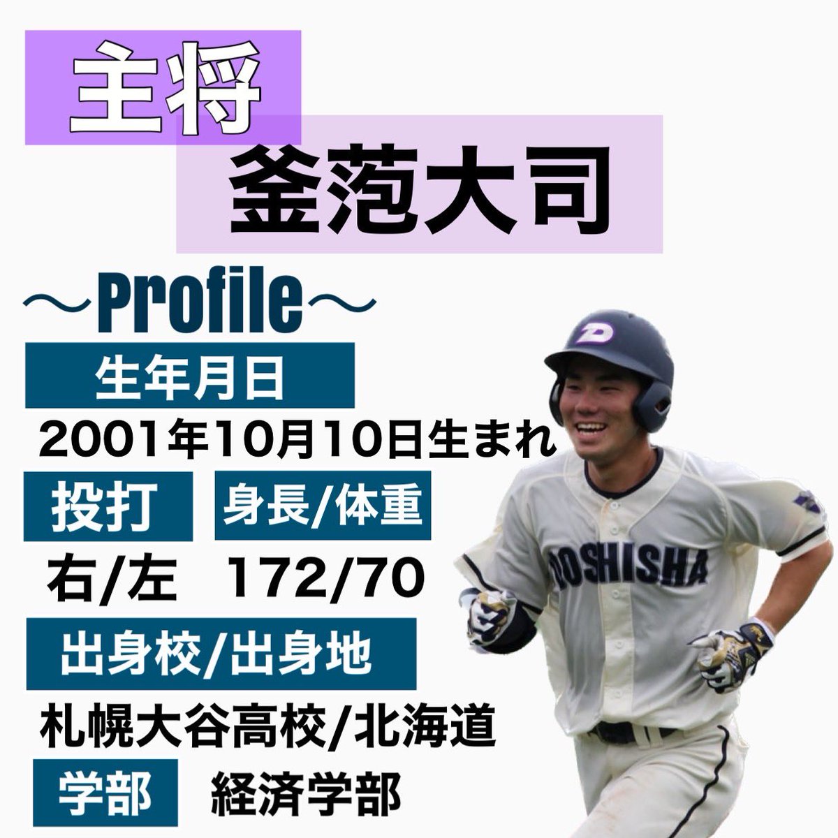 同志社大学硬式野球部 on X