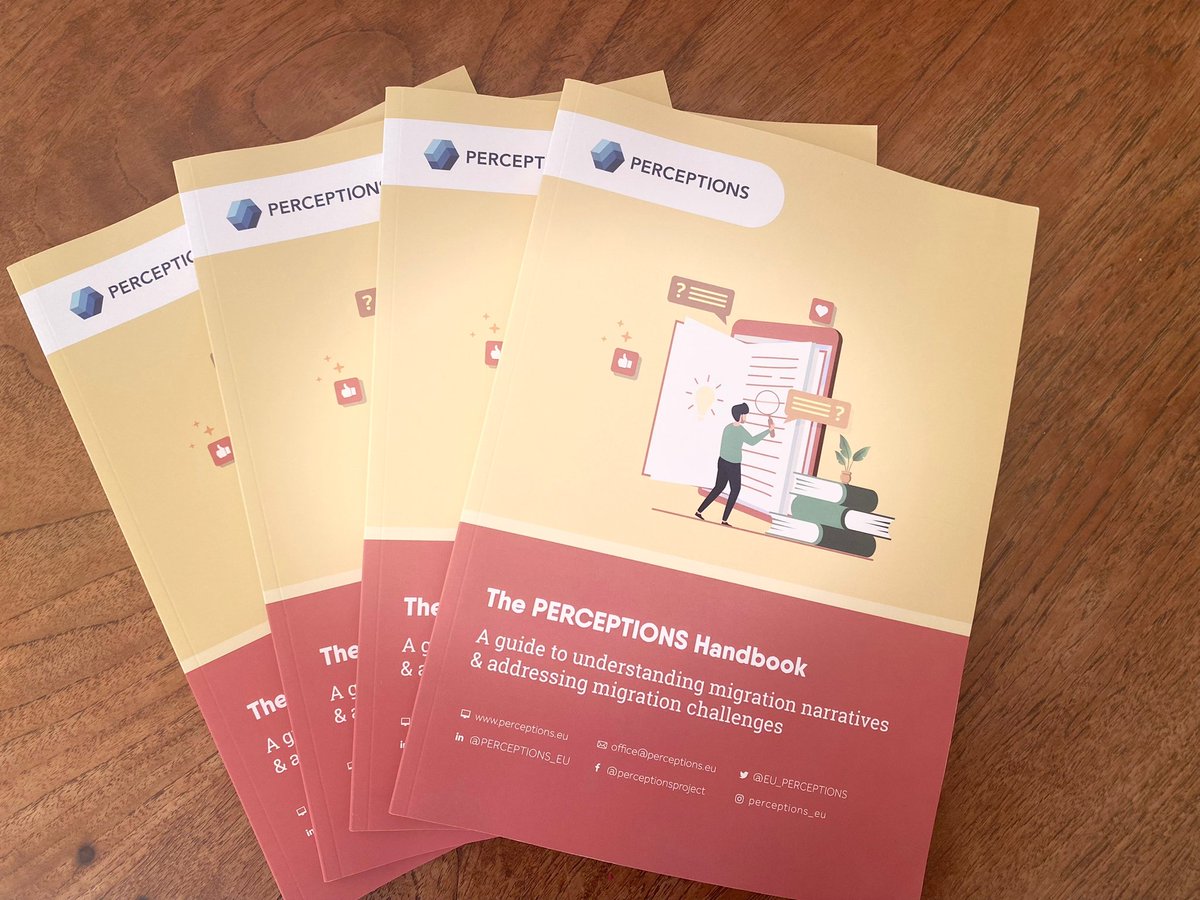 The PERCEPTIONS handbook is here! Prepared under the lead of <a href="/FionaSeiger/">Fiona</a> (<a href="/erasmusuni/">Erasmus University</a>), it is a pratical tool for practitioners &amp; will be handed out at our final symposium next week in Bologna. You can also download it on perceptions.eu