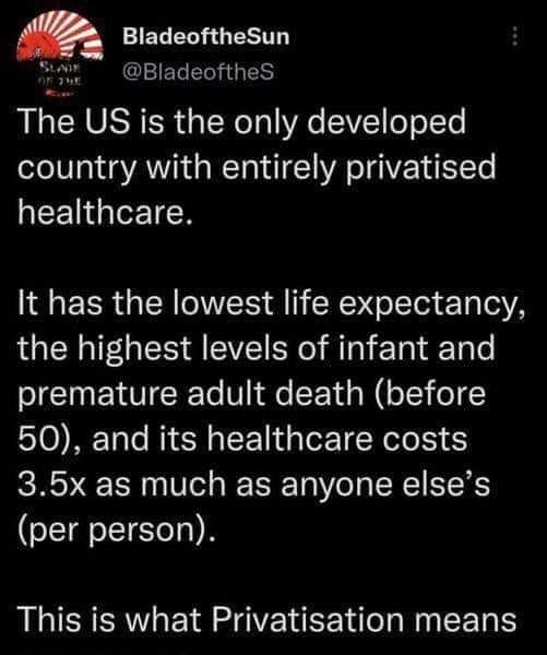 tynewrc's tweet photo. Maths for @RishiSunak 
NHS Privatisation + Poverty = Death https://t.co/vS5wBdOWKJ