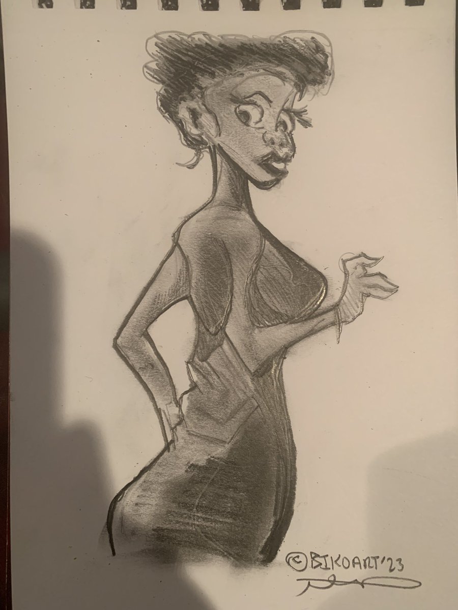 Artist411987's tweet photo. “Stepping Out for the Night” (Looking Back at You) #2bpencil #3bpencil #4bpencil #pencildrawing #portraitdrawing #cartoon #portraitdrawingofsteppingoutforthenight #woman #dressedfancy #fancydress #stylish #readyforthenight #lookingback #lookinginyourdriection #bikoart https://t.co/aHtoEczgBN
