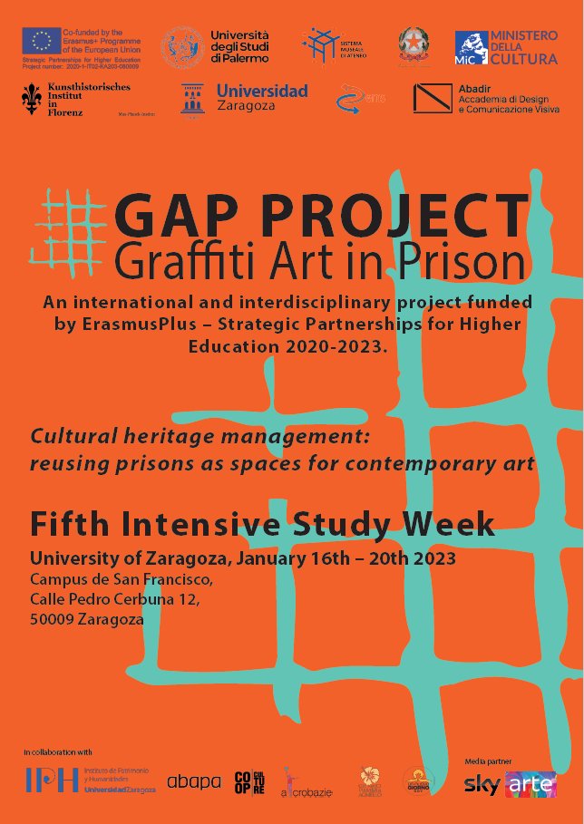 khiflorenz's tweet photo. The 5th Intensive Study Week of the @GAP_ArtPrison takes place next week at the University of Zaragoza https://t.co/IZeLqoJq9X