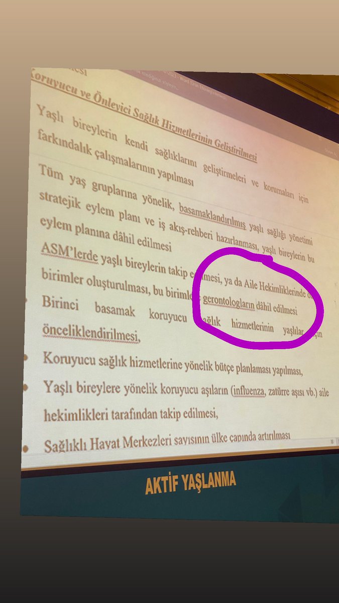 Cumhurbaşkanlığı 12. Kalkınma planı toplantısında #GERONTOLOG arkadaşlarımızı ekledik…