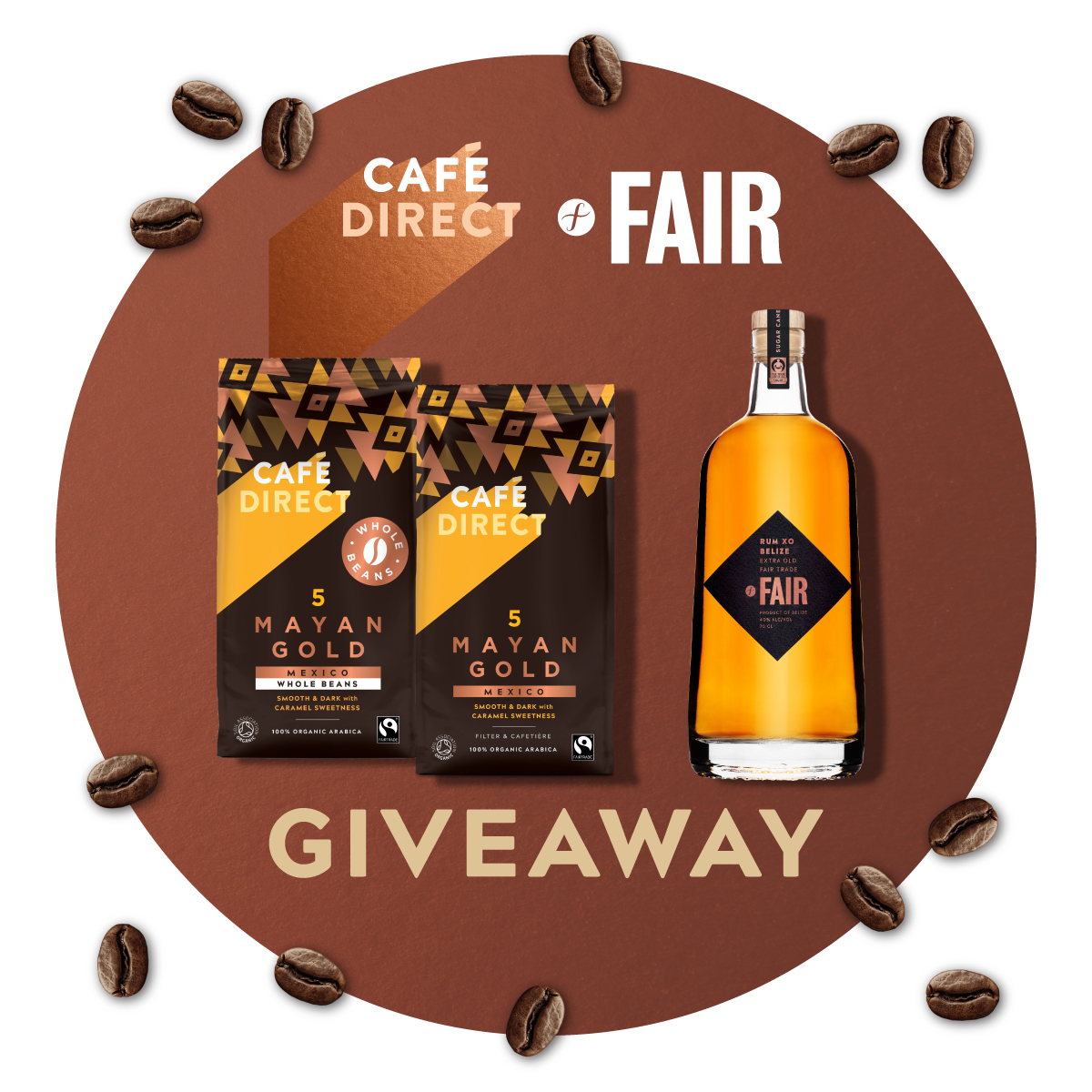 💫 WIN 💫

Beat the January blues with some deliciously ethical coffee and spirits!

We're teaming up with <a href="/FAIRdrinks/">FAIR ®</a> to bring you a prize of FAIR Belize rum and our dark and smooth Mayan Gold coffee ☕

☕🍹  Like, retweet &amp; tag a friend in the replies to enter ✨