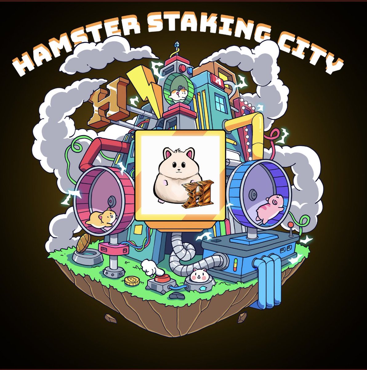 wanduo1986's tweet image. Here is your first look at our Hamster Staking City.
Insert your NFTs here to start generating tpower and pallets to run your own #hungryhamster city!
Hint* Token multiplication goes at 1, 5 and 25 NFT holders.
We're in development now this is expected to release in Feb :)