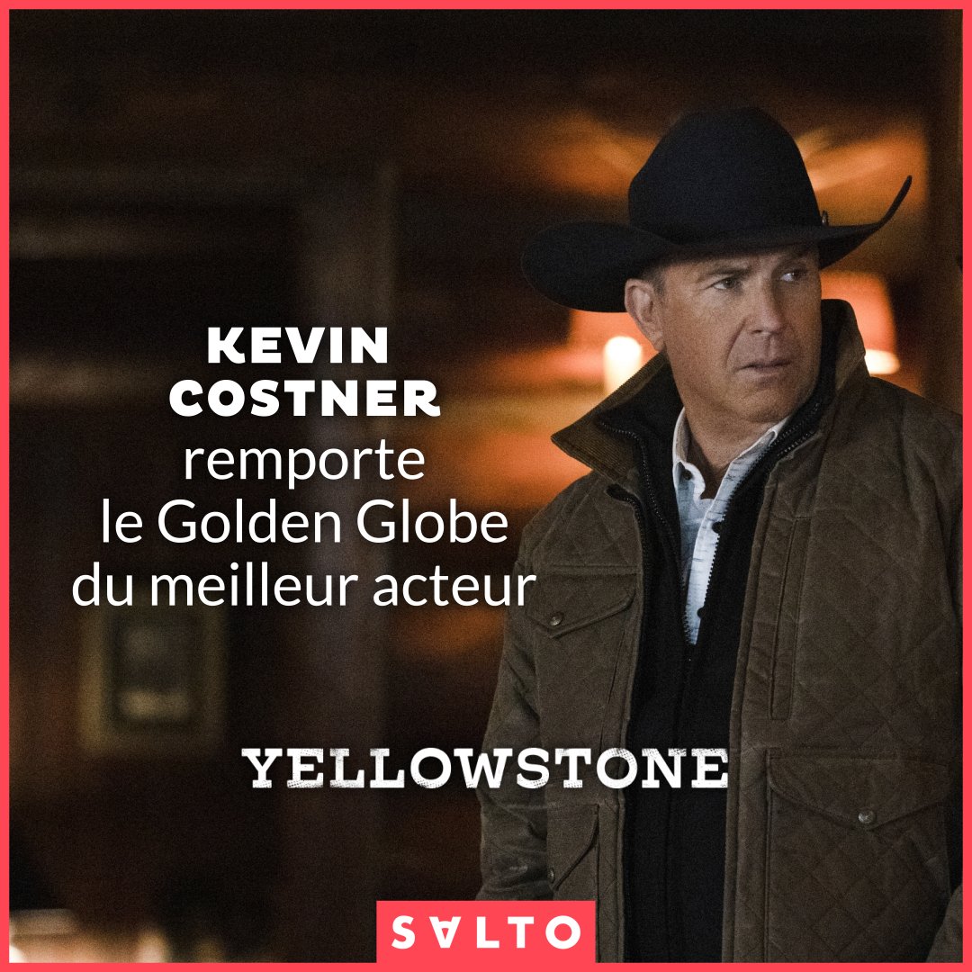 📣 Nos félicitations à Kevin Costner 🎉
#Yellowstone, les saisons 1 à 5, disponibles sur #Salto
➡️ bit.ly/3AF33WA
