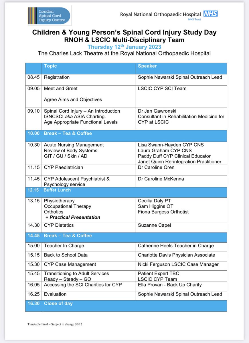 Sophie Nawarski (@bramptonites) on Twitter photo LSCIC OUTREACH is Excited to host this brilliant study day here today @RNOHnhs with all of our brilliant LSCIC CYP TEAM. Great turn out of attendees from across the Pan London <a href="/LondonSCInet/">London Spinal Cord Injury Network</a> and further afield as well from Oxford, Alderhey & Belfast 💙🌈 LSCIC OUTREACH is Excited to host this brilliant study day here today @RNOHnhs with all of our brilliant LSCIC CYP TEAM. Great turn out of attendees from across the Pan London <a href="/LondonSCInet/">London Spinal Cord Injury Network</a> and further afield as well from Oxford, Alderhey & Belfast 💙🌈