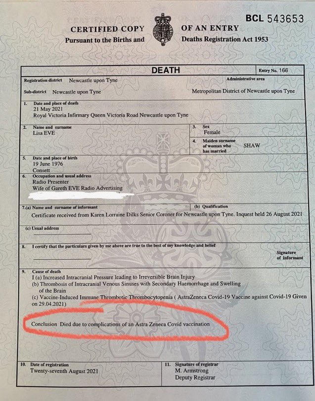 garetheve's tweet image. This is my beautiful wife with our incredible son.

This is her death certificate.

Why are the Government and Mainstream Media still looking the other way, pretending these incidences didn’t occur?

I’m ready to talk whenever you are.

I won’t hold my breath.