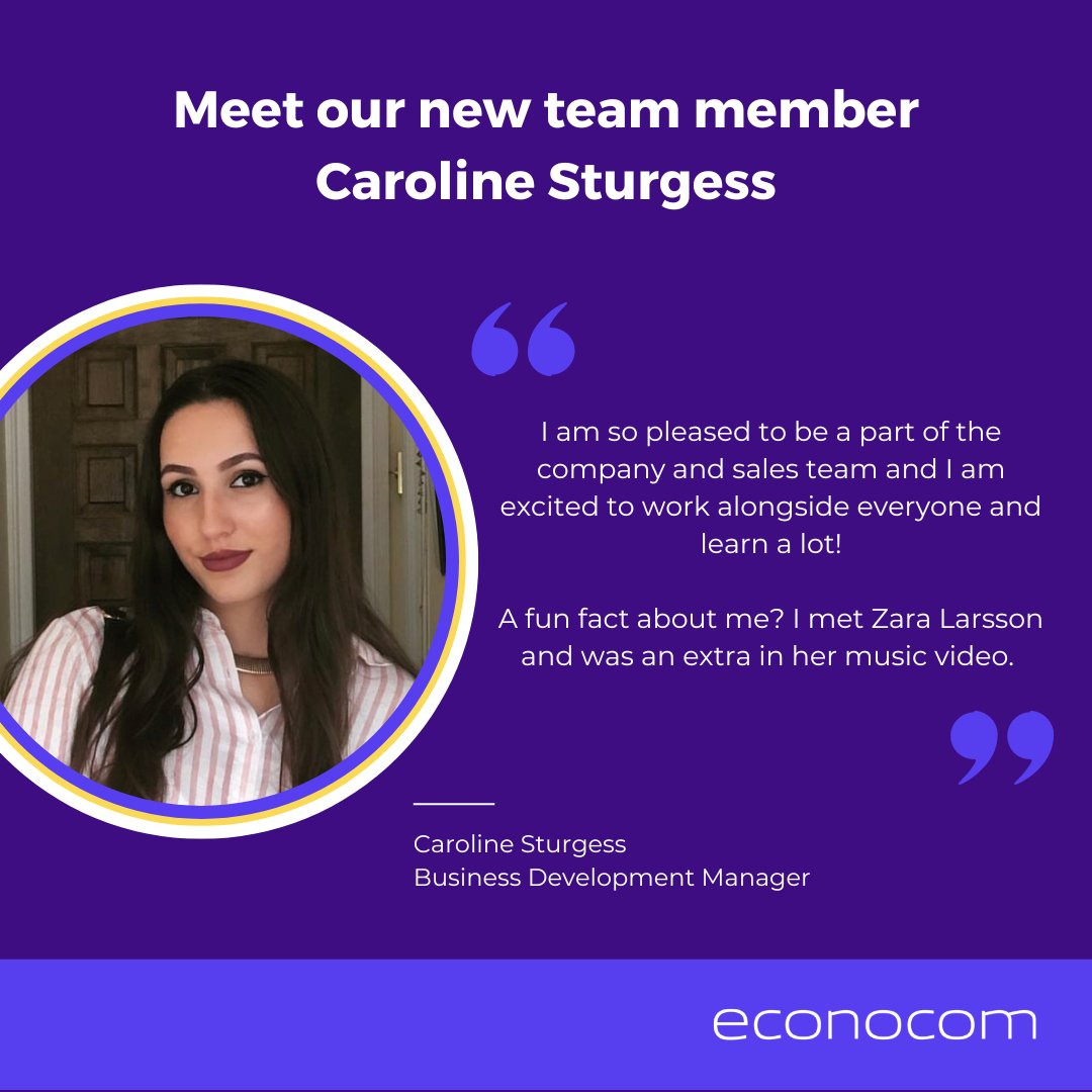 Econocom_UK (@econocom_uk) on Twitter photo Our sales team keeps growing! Say hi to Caroline Sturgess, ready to take Econocom UK to new heights.
We look forward to all the great contributions she’ll make to our team.
#welcometotheteam #newhire #2023 Our sales team keeps growing! Say hi to Caroline Sturgess, ready to take Econocom UK to new heights.
We look forward to all the great contributions she’ll make to our team.
#welcometotheteam #newhire #2023