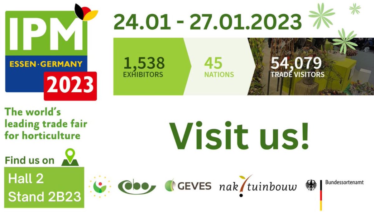 CPVOTweets's tweet image. If you read Polish 🇵🇱🌼🇪🇺 #IPMEssen

➡️Organizacje zajmujące się ochroną praw hodowców roślin będą wspólnie obecne na wspólnym stoisku na #IPMESSEN2023

coboru.gov.pl/pl/wydarzenia/…