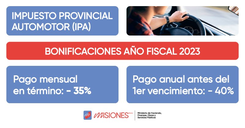 adolfosafran's tweet photo. Para atenuar el impacto del #IPA en los hogares misioneros, el @gobmisiones a través de la @atmisiones mediante la Resolución N° 44/22 estableció que para el año 2023 el #IPA recibirá una bonificación complementaria del 30% en todas sus categorías 👉https://t.co/SAdd1K3oa8 https://t.co/ky8tRRqltx