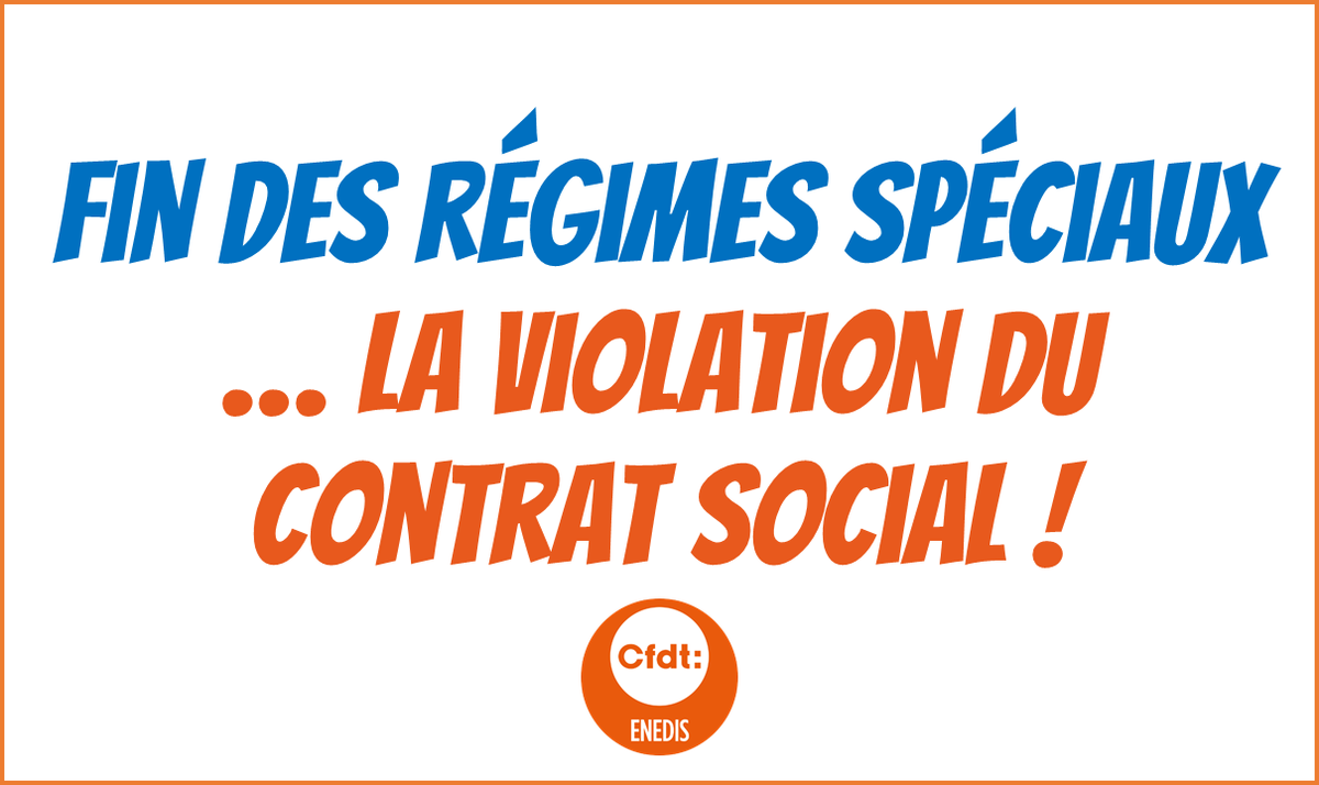 CFDTENEDIS's tweet photo. LA #CFDT DENONCE LA CASSE DU MODELE SOCIAL DES IEG !
Pour l’Etat, les journalistes et la Cour des comptes, bénéficier d’un régime spécial, c’est bénéficier d’un privilège !  Pour la CFDT Enedis, cette vision qui s’inscrit dans une volonté plus large d’aligner les IEG sur le ... https://t.co/KUWHcZddC7