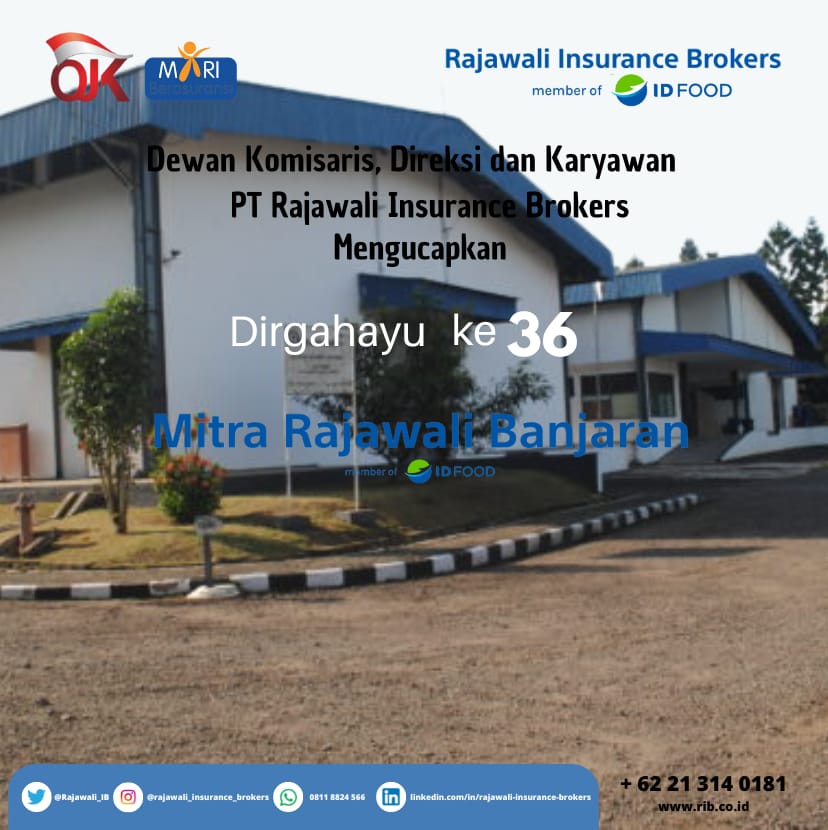 Rajawali_IB's tweet photo. Dewan Komisaris, Direksi dan Karyawan PT Rajawali Insurance Brokers mengucapkan Dirgahayu PT Mitra Rajawali Banjaran semoga semakin sukses https://t.co/djctOZgWmD