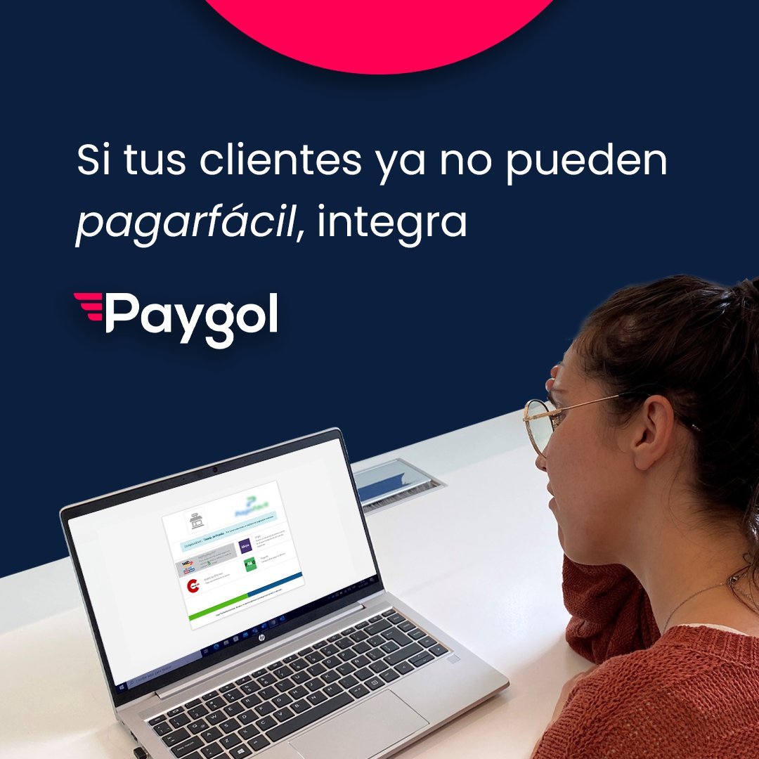 Si pagarfácil ya no es opción para tus clientes, te esperamos en Paygol, una pasarela de pagos segura y confiable, para que tu negocio crezca vendiendo online en Chile y Latinoamérica.  

Integra con nosotros. Escríbenos a ventas@paygol.com 😉  

#ecommercechile #chile #pyme