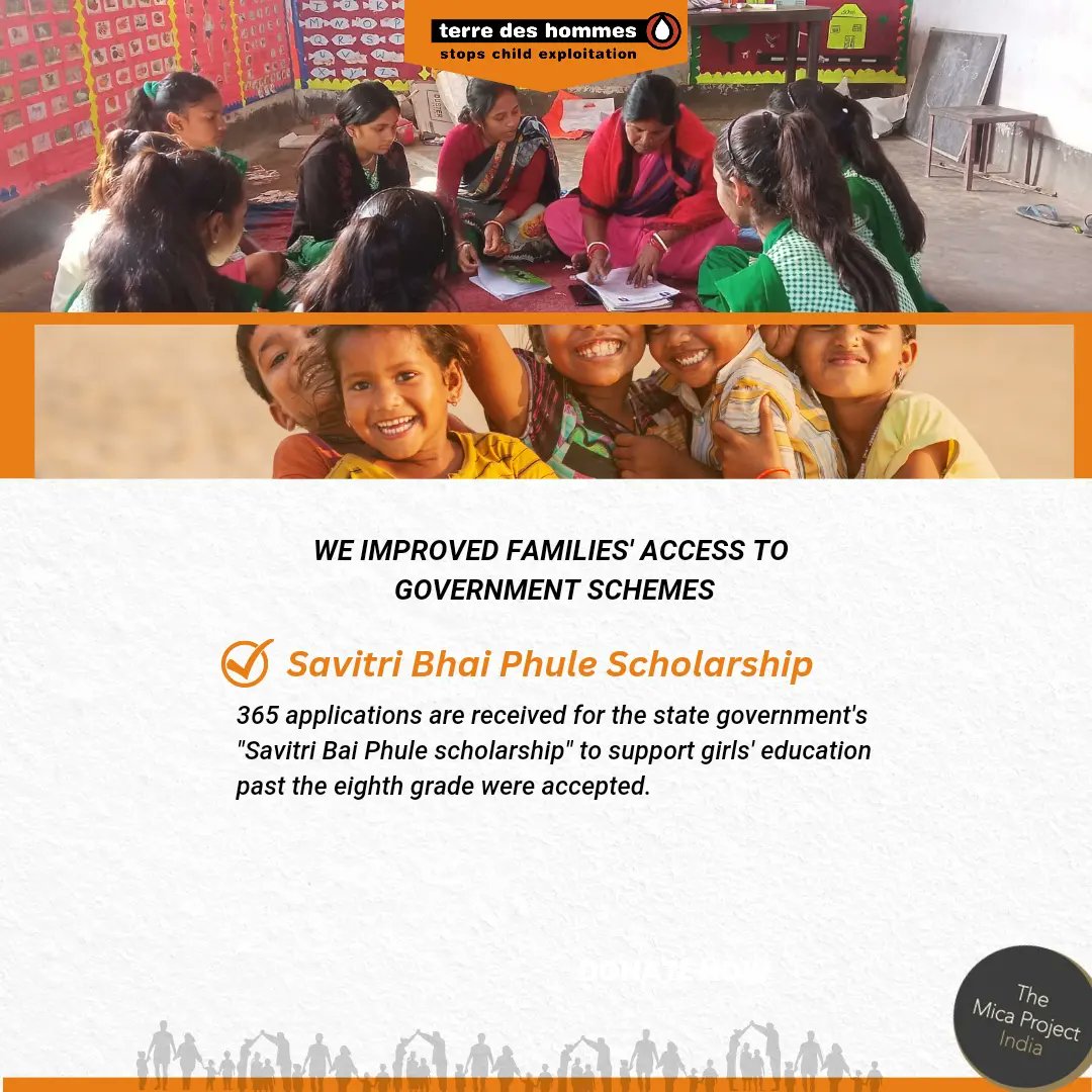 mica_project's tweet photo. We have enhanced the accessibility of several programmes, including the Savitri Bhai Phule Scheme, the Jharkhand Rajya Fasal Rahat Yojna, and the Prime Minister Housing Scheme, and we have made them accessible to a sizable population.

#NGO #NGOindia #socialwork https://t.co/7LwuPREUDK
