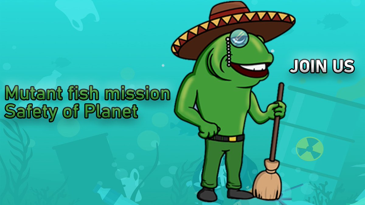 NftForPlanet's tweet photo. Our mission Safety of planet
Mutant fish are ready to go on a mission
Are you ready to help them to safe our planet?
#NFTs #NFTCommunity #Bitcoin #MetaverseNFT #OpenSeaNFT #Metamask #tnup #nftforplanet #Web3 #pollution #NFTshill #MintTheCoin #cryptomarket https://t.co/Pfr0x919zs