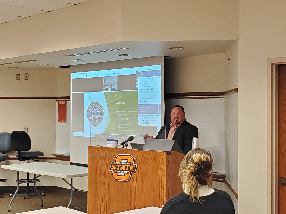 OSUWasteMgt's tweet photo. George Russell from Oklahoma Department of Environmental Quality @OklahomaDEQ is an amazing first speaker. His presentation covers the rules and regulations pertaining to public water systems.
Trihydro Corporation
#publicwater
#leadandcopper
#leadandcopperrule https://t.co/GzMkMJJ6z0