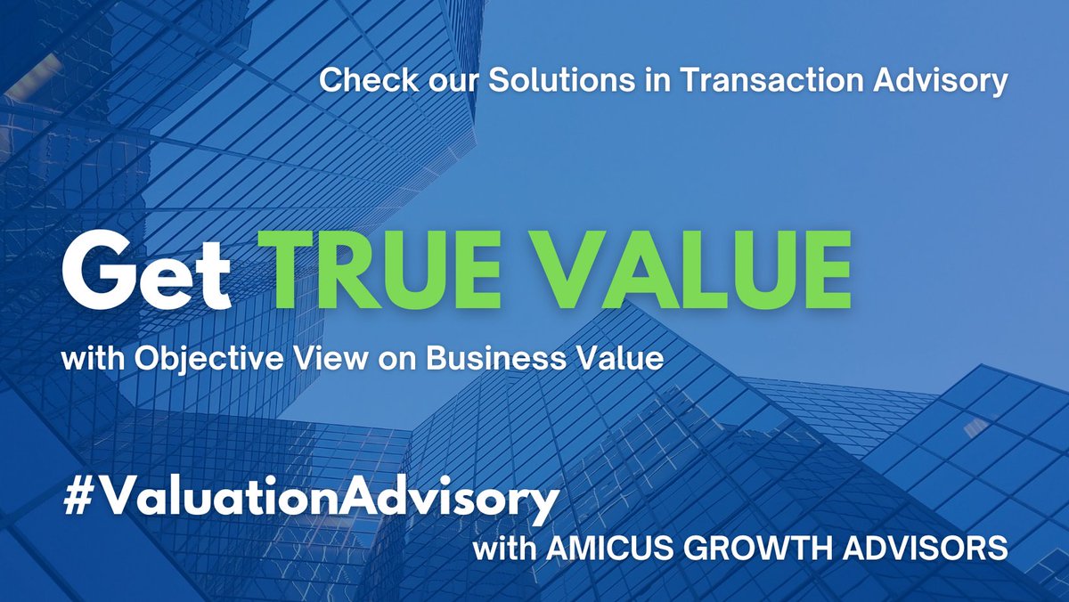 Amicusllp's tweet photo. Get Objective View on Business Value with #AmicusGrowthAdvisors #ValuationAdvisory #TransactionAdvisory https://t.co/ko0x885aF6