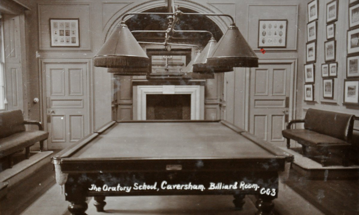 OratoryArchives's tweet photo. If you've been relaxing by the snooker table in your house lately here's  a #ThrowbackThursday to the 1920s when Oratory pupils were doing much the same. https://t.co/6j1nMbkJwG