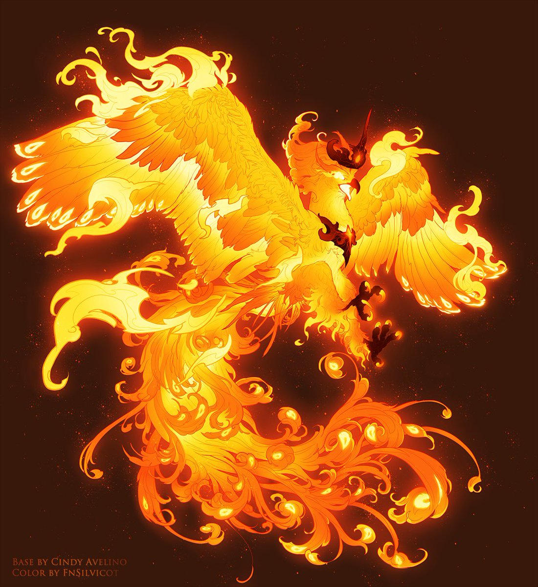Colored and created a character with @CindyAAvelino 's wonderful Phoenix Base<333