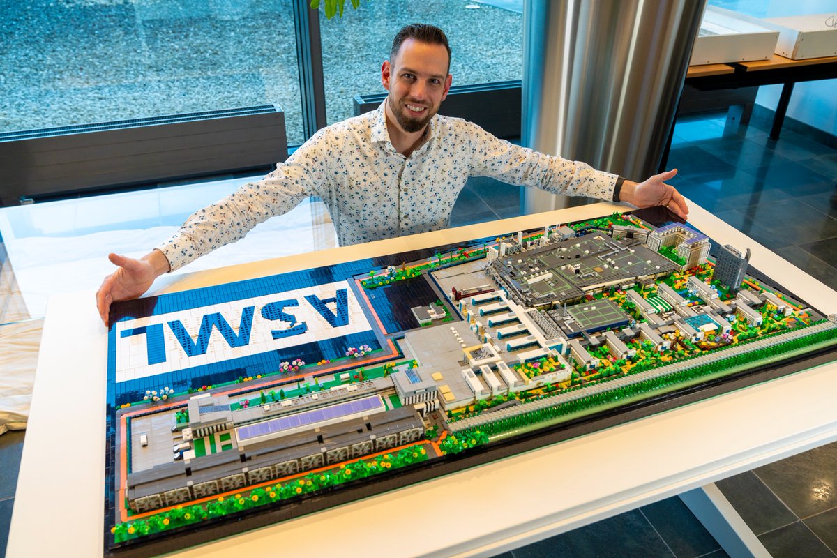 ASMLcompany's tweet image. Fun fact: ASML's Veldhoven campus has falcons, gardens, and a rainbow crossing. All these details and more were captured in ASML developer Rick Lenssen's 25,000+ piece Lego replica of the campus! Check out the awesome photos of the incredible results. 👀