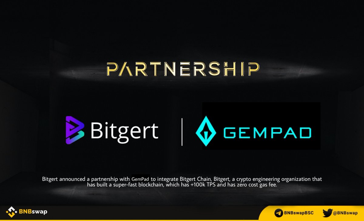 BNBSwap's tweet photo. 📢 @bitgertbrise $BRISE announced a partnership with @TheGemPad to integrate #BitgertChain!

GemPad, a truly #multichain #launchpad #DeFi-ying the standards in #crypto Safe, transparent and accessible

#BNB #Crypto #BSC #Web3 #BitGertBRISE #Bitgert #BRISE #Gems $BNB #Launchpad https://t.co/hjytgru9Mr